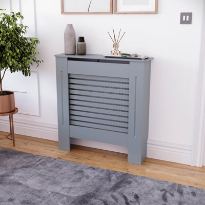Vida Designs Milton Radiator Cover Dark Grey, Small
