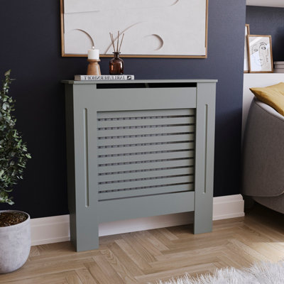 Vida Designs Milton Small Grey MDF Radiator Cover | DIY at B&Q