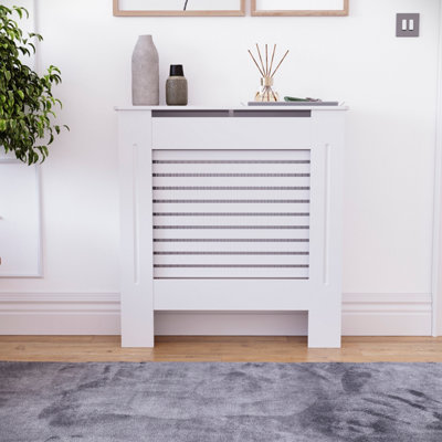 Vida Designs Milton Small White MDF Radiator Cover