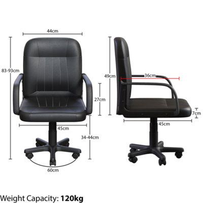 Vida Designs Morton Office Chair, Black