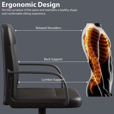 Vida Designs Morton Office Chair, Black