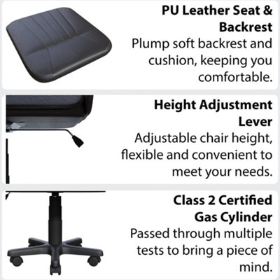 Vida Designs Morton Office Chair, Black