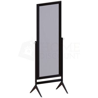 Vida Designs Nishano Black Rectangle Cheval Full Length Freestanding  Mirror