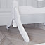 Vida Designs Nishano White Oval Cheval Full Length Freestanding Mirror