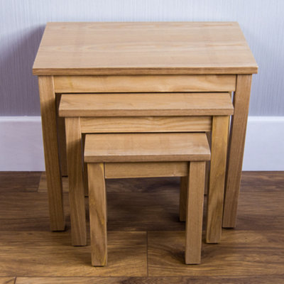 Vida Designs Oakridge Nest Of Tables Set of 3 Coffee Side End Table