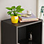 Vida Designs Oxford Black 5 Tier Cube Bookcase Freestanding Shelving Unit (H)1320mm (W)320mm (D)240mm