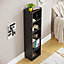 Vida Designs Oxford Black 5 Tier Cube Bookcase Freestanding Shelving Unit (H)1320mm (W)320mm (D)240mm