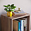 Vida Designs Oxford Walnut 2 Tier Cube Bookcase Freestanding Shelving Unit (H)540mm (W)320mm (D)240mm