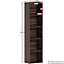 Vida Designs Oxford Walnut 5 Tier Cube Bookcase Freestanding Shelving Unit (H)1320mm (W)320mm (D)240mm