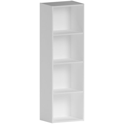 White shop bookcase b&q