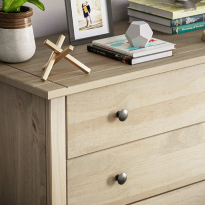 Vida Designs Panama 4 Drawer Chest Solid Pine (H)735mm (W)800mm (D)405mm