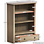 Vida Designs Panama Solid Pine 1 Drawer Bookcase Freestanding Shelving Unit (H)1100mm (W)800mm (D)350mm