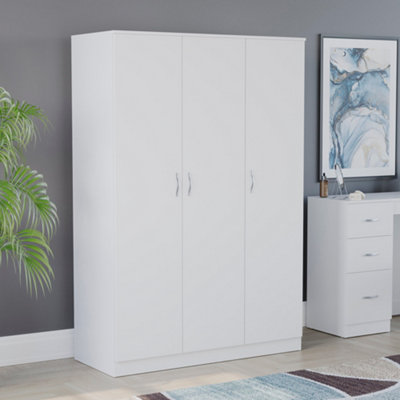 Vida Designs Riano 3 Door Wardrobe, White