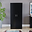 Vida Designs Riano Black 2 Door Wardrobe (H)1700mm (W)760mm (D)470mm