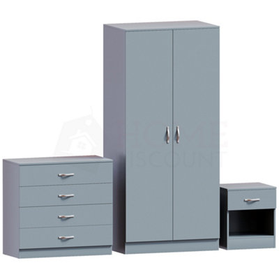 thumbnail image 2 of Timber Art Design UK Alton 3 Drawer Chest Of Drawers With Metal Drawer Runners Oak & Black 2 of 13
