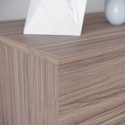 Vida Designs Riano Walnut 6 Drawer Chest (H)800mm (W)1200mm (D)400mm