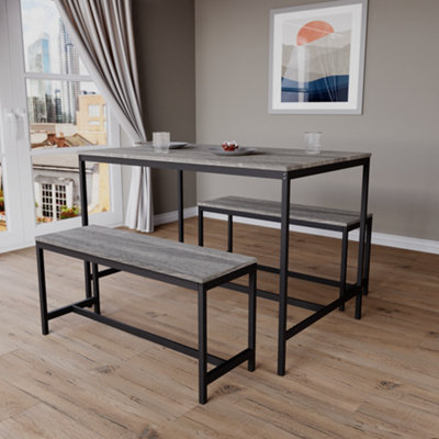 Vida Designs Roslyn 2-zits bartafelset, ontbijttafel met 2 barkrukken