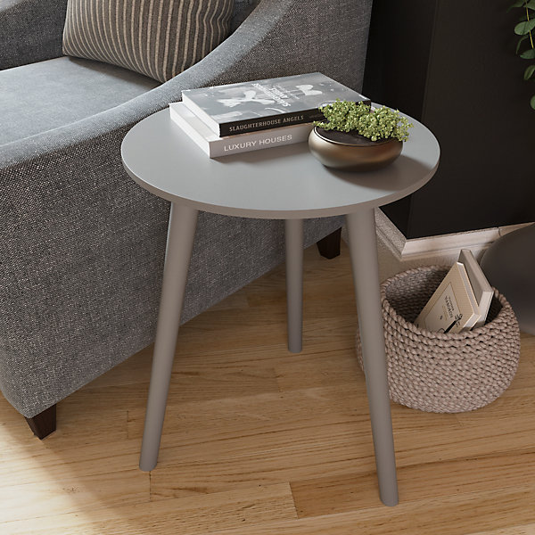Vida Designs Round Side Table, Grey Vida Designs Round Side Table, Grey