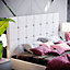 Vida Designs Valentina Light Grey Velvet 5ft King Size Bed Frame, 200 x 150cm