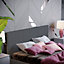 Vida Designs Victoria Dark Grey Linen 4ft6 Double Bed Frame, 190 x 135cm