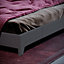 Vida Designs Victoria Dark Grey Linen 5ft King Size Bed Frame, 200 x 150cm