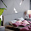 Vida Designs Victoria Light Grey Linen 4ft6 Double Bed Frame, 190 x 135cm