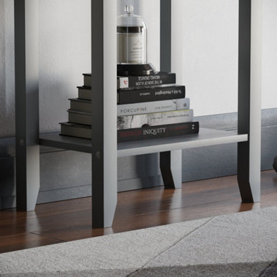 Vida Designs Windsor Grey 1 Drawer Console Table With Undershelf