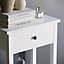 Vida Designs Windsor White 1 Drawer Console Table With Undershelf