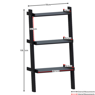 Scaffale a scala Brentwood 57,5x3 x173 cm - Indu…