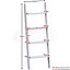 Vida Designs York White 4 Tier Ladder Bookcase Freestanding Open Shelf (H)1540mm (W)560mm (D)290mm