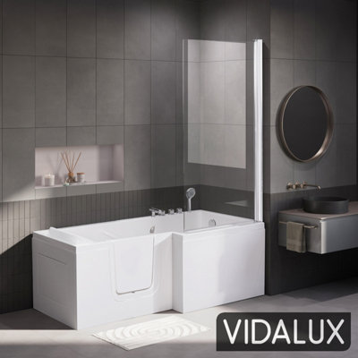 Vidalux Coniston Right Hand Standard Walk In Bath & Bath Screen