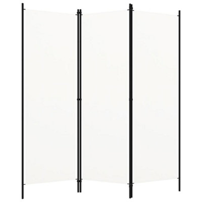 Vidaxl 3-panel Room Divider White 150x180 Cm Room Dividers