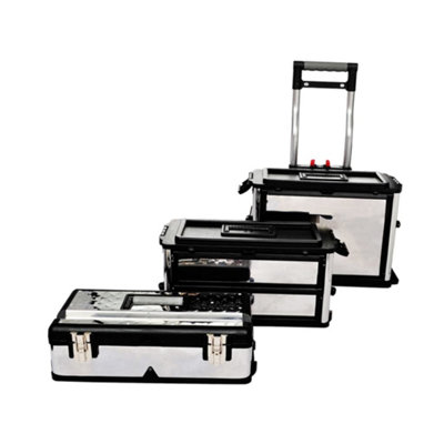 Vidaxl 3-part Rolling Tool Box Replaces 140174 Tool Boxes