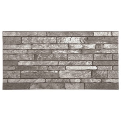 VidaXL 3D Wall Panels With Dark Brown Brick Design 11 Pcs EPS