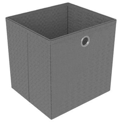 Vidaxl 4-cube Display Shelf With Boxes Grey 69x30x72.5 Cm Fabric