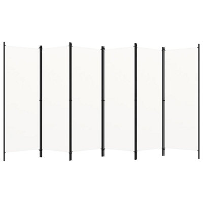 Vidaxl 6-panel Room Divider White 300x180 Cm Room Dividers