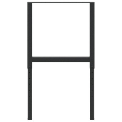 Vidaxl Adjustable Work Bench Frames 2 Pcs Metal 55x(69-95.5) Cm Black