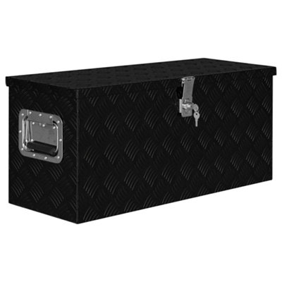 Vidaxl Aluminium Box 80x30x35 Cm Black Aluminium Boxes