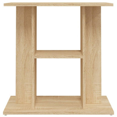 vidaXL Aquariumstandaard 60x30x60 cm spaanplaat zwart eikenkleurig