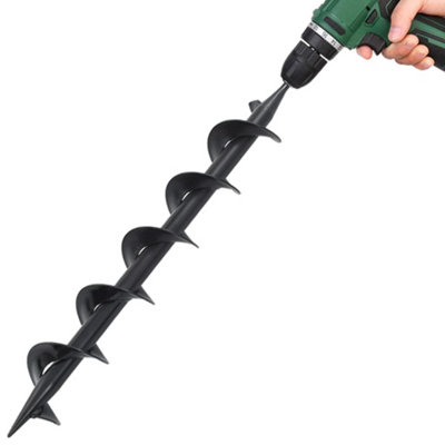 Vidaxl Auger Drill Bit Steel 75x600 Mm Auger Drill Bits