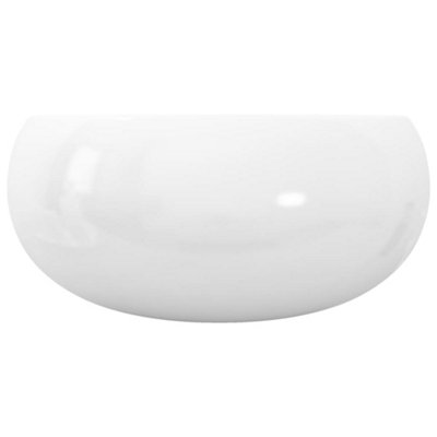 Vidaxl Basin Round Ceramic White 40x15 Cm