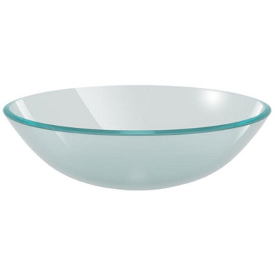 Vidaxl Basin Tempered Glass 42 Cm Frosted