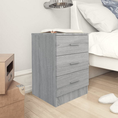 vidaXL Bedside Cabinets 2 pcs Grey Sonoma 38x35x56 cm Engineered Wood