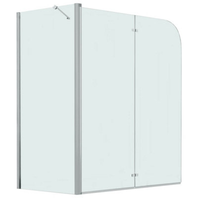 vidaXL Bi-Folding Shower Enclosure ESG 120x68x130 cm