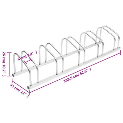 Vidaxl Bike Rack For 5 Bikes Galvanised Steel Bike Racks