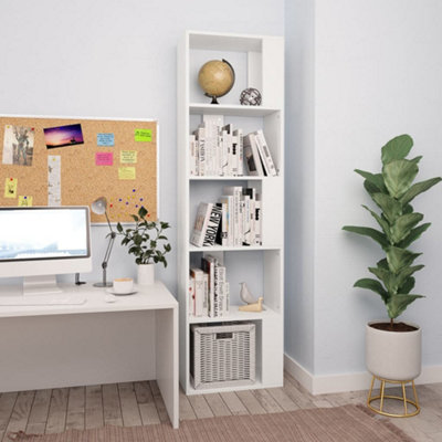 Vidaxl Book Cabinet/room Divider White 45x24x159 Cm Engineered Wood