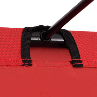 Vidaxl Camping Beds 2 Pcs 180x60x19 Cm Oxford Fabric And Steel Red Camping Beds