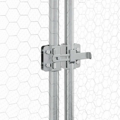 Vidaxl Chicken Cage Silver 200x105x182 Cm Galvanised Steel