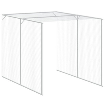 Vidaxl Chicken Cage With Run Anthracite 165x455x181 Cm Galvanised Steel