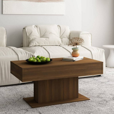 vidaXL Coffee Table Brown Oak 96x50x45 cm Engineered Wood